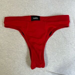 Maed bright red shorts size XL